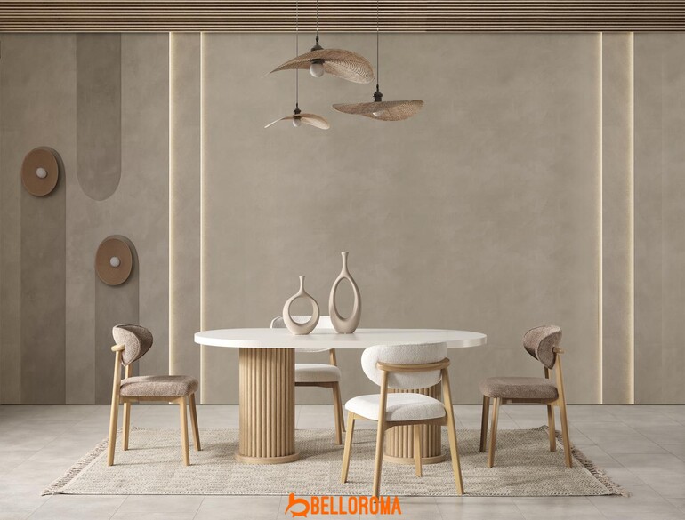 Bohem Lüx Yemek Masası Oval