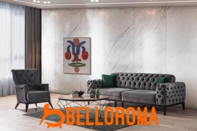 İcon 3'lü Koltuk Gri